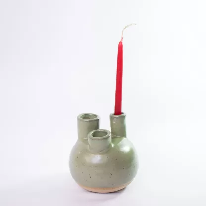 Corazón - Base para velas - Verde cascada - Image 2
